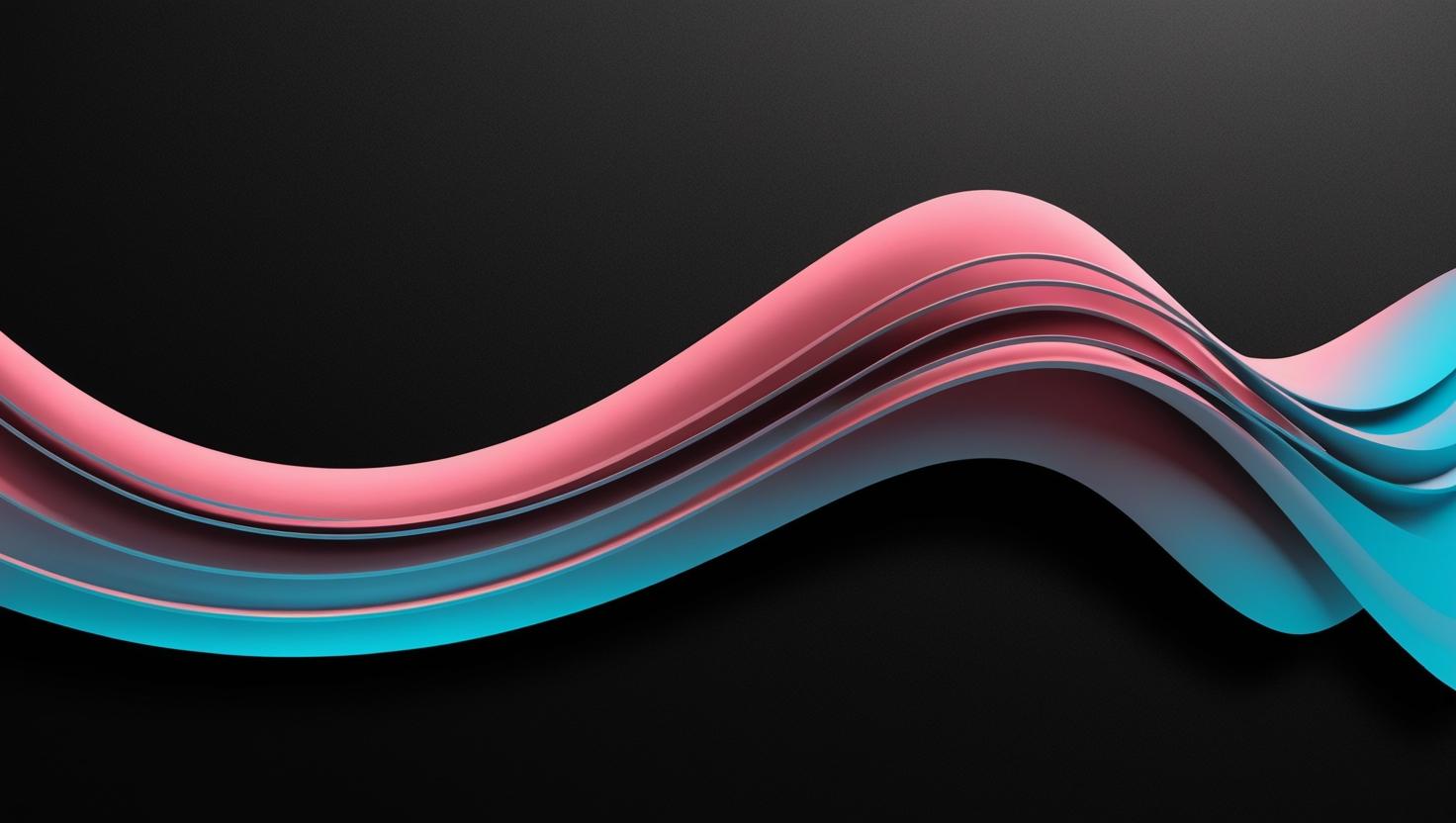 Abstract AI wave symbolizing the identification and definition of a sales prospect